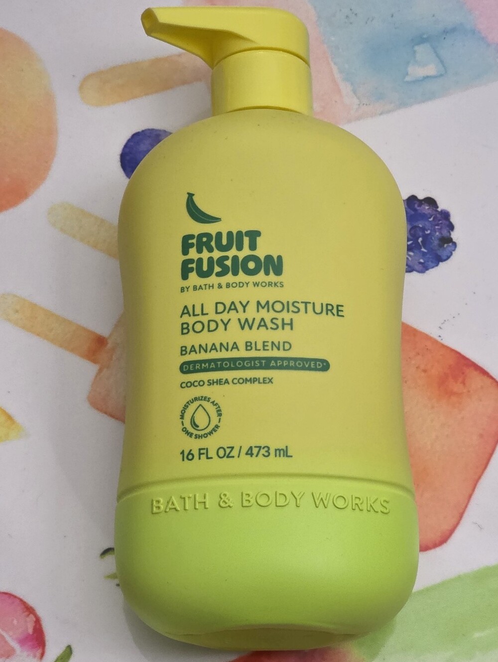 Bath & Body Works Fruit Fusion Banana Blend Moisturizing Body Wash 16oz NEW RARE